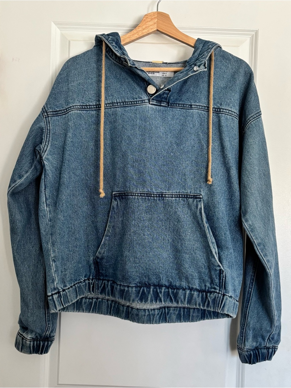 Blue Denim Hooded Jean Jacket